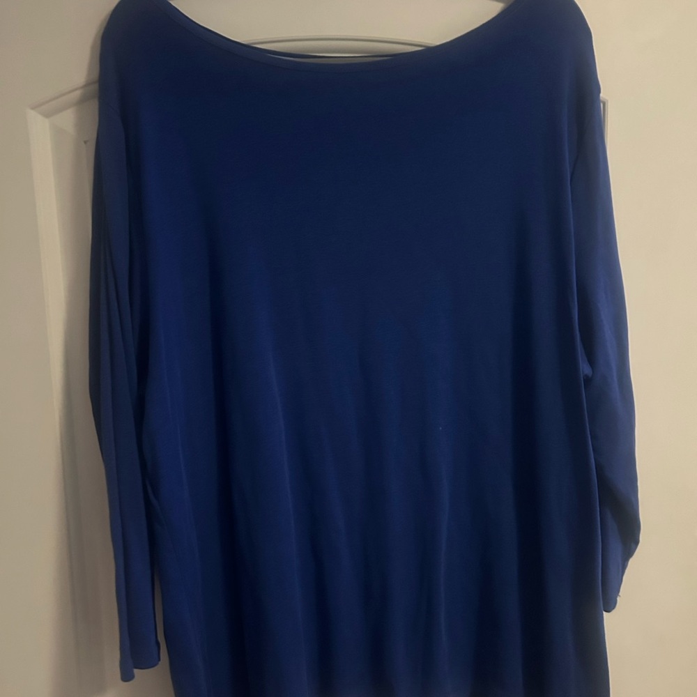 Talbots Royal Blue Long Sleeve Top